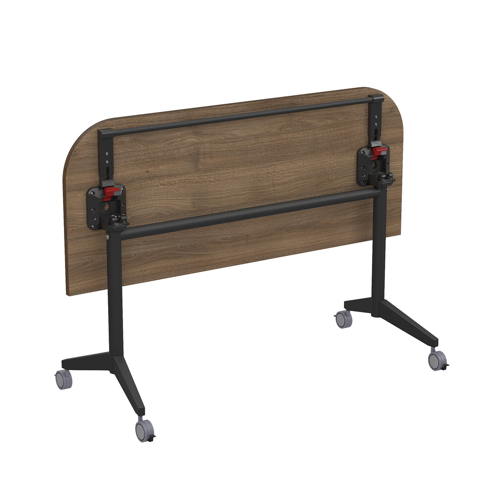 Складной радиусный стол-трансформер с фиксаторами