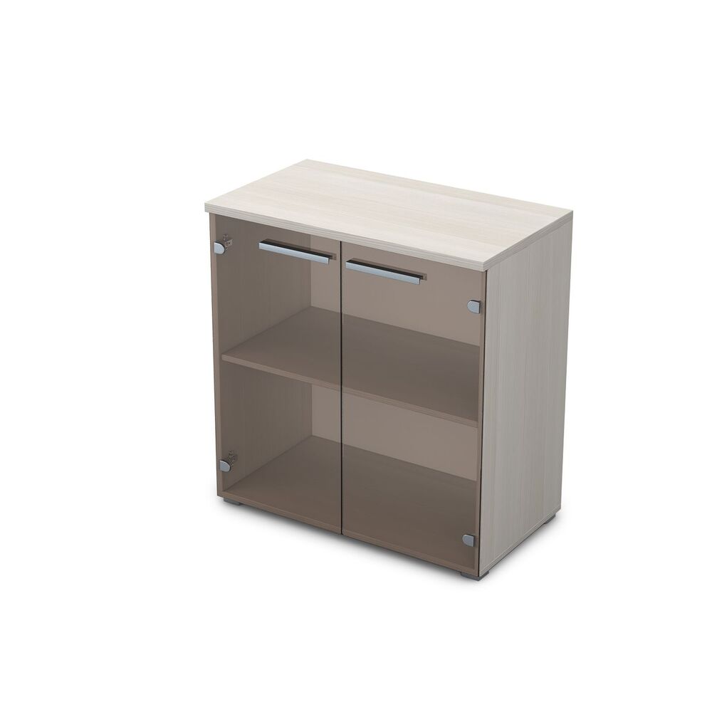 Шкаф низкий со стеклом