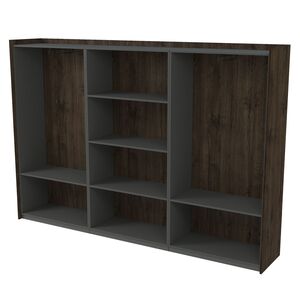 Шкаф высокий, комбинированный, трехсоставный