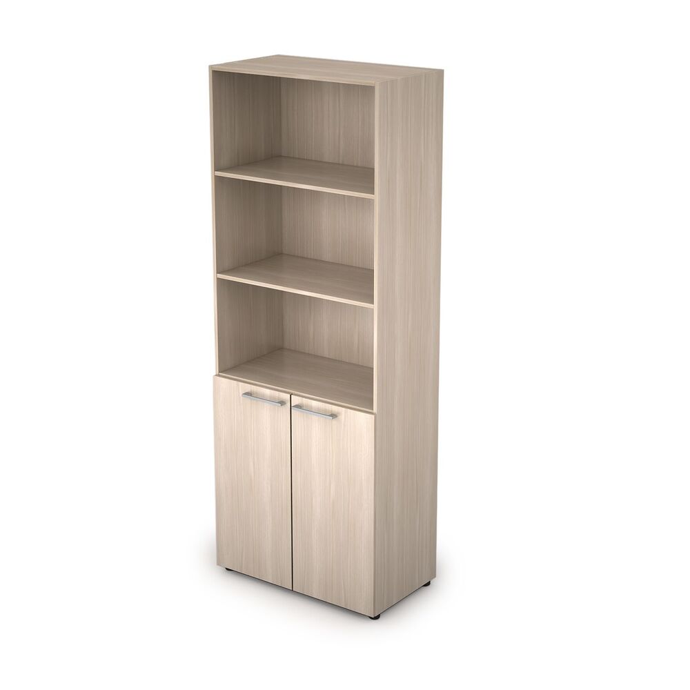 Шкаф стеллаж высокий полузакрытый