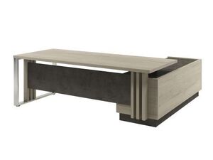 Стол руководителя с опорной тумбой (левый)