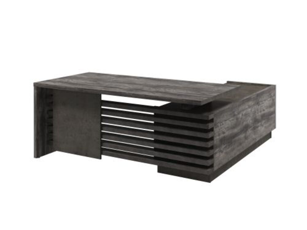 Стол руководителя с опорной тумбой (левый)