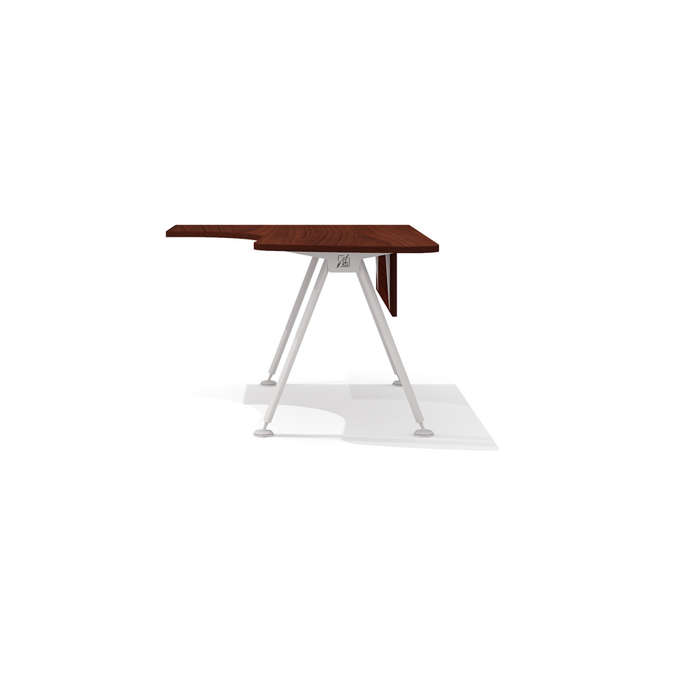 Эргономичный стол на металлокаркасе левый