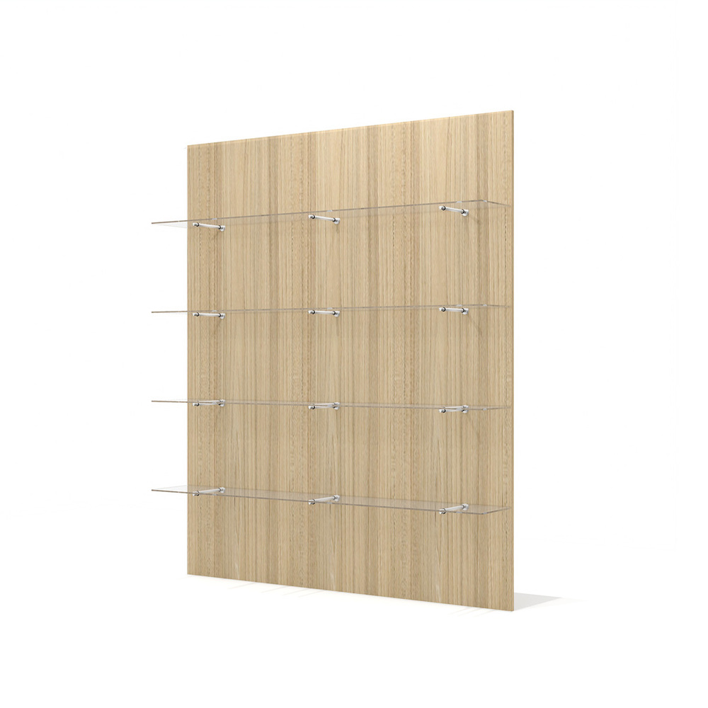 Панель стеновая со стеклянными полками