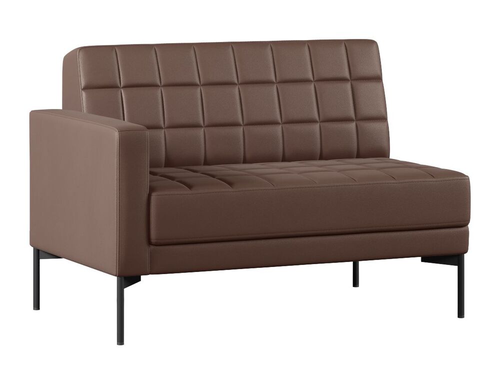 Секция с подлокотником двухместный правый