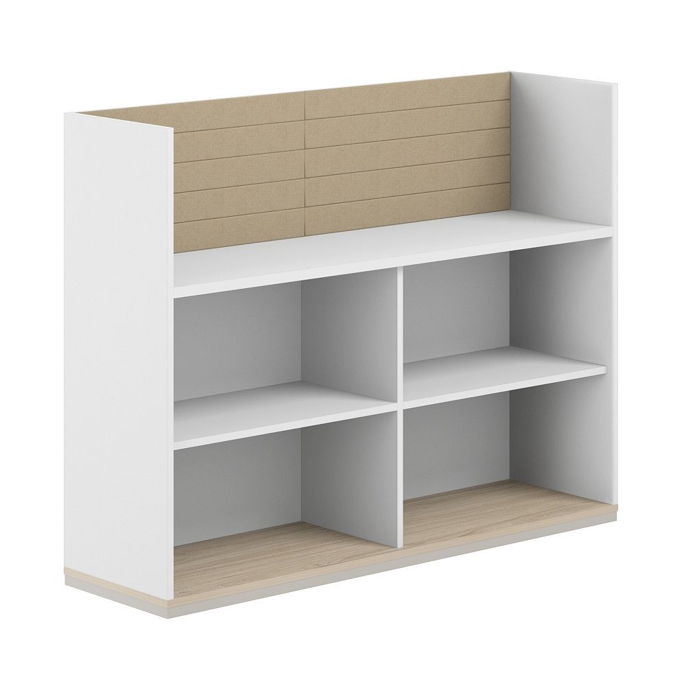 Стеллаж-комбо 1-стор. 1438, с экраном тканевым высоким