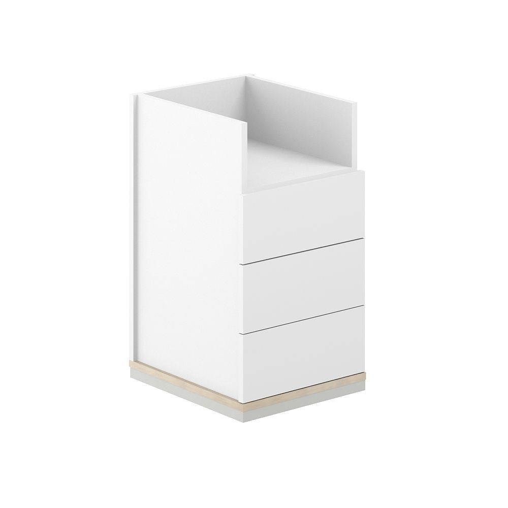 Тумба приставная 3 ящ. ЛДСП+ниша, без топа