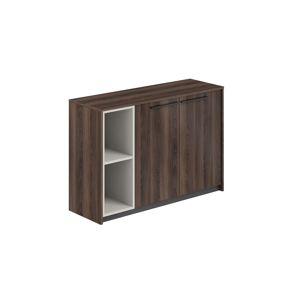 Шкаф низкий со стеллажом