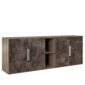 Шкаф низкий 4 створки, с нишей