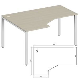 Эргономичный стол левый