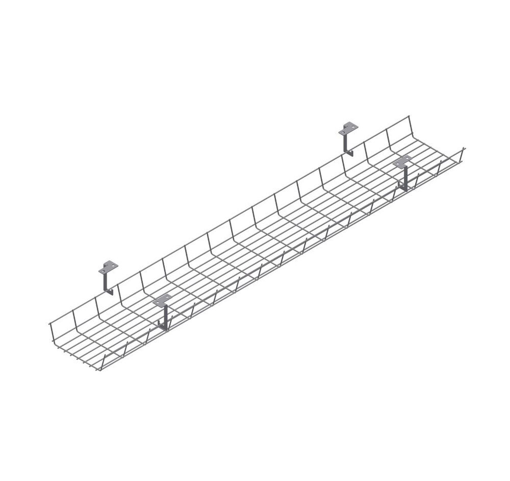 Кабель-канал 100 см, стол СЕРЫЙ