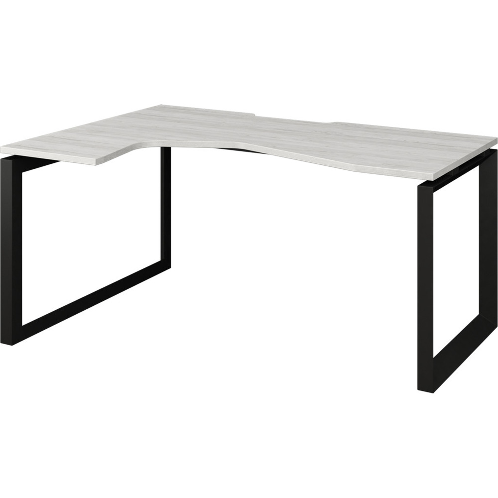 Стол эргономичный левый на металлокаркасе