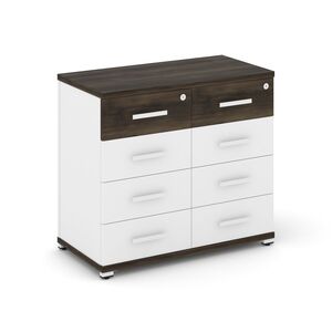 Тумба приставная широкая 8 ящиков