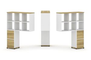 Надставка высокая + (Задняя стенка 2 шт) + (Блок 2 ящика - 2 шт)