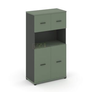 Шкаф одна широкая секция, 4 ниши