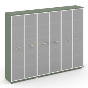 Шкаф три широкие секции, 5 ниш