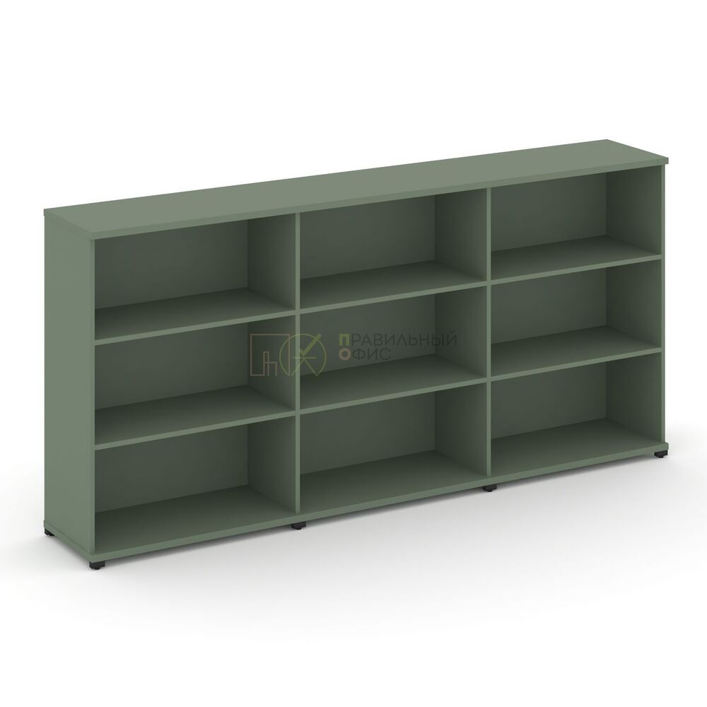 Стеллаж три широкие секции, 3 ниши