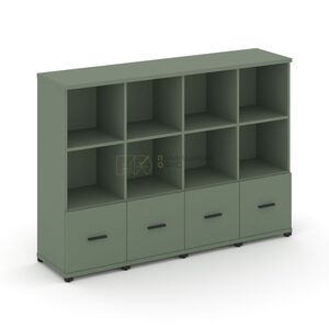 Шкаф четыре узкие секции, 3 ниши