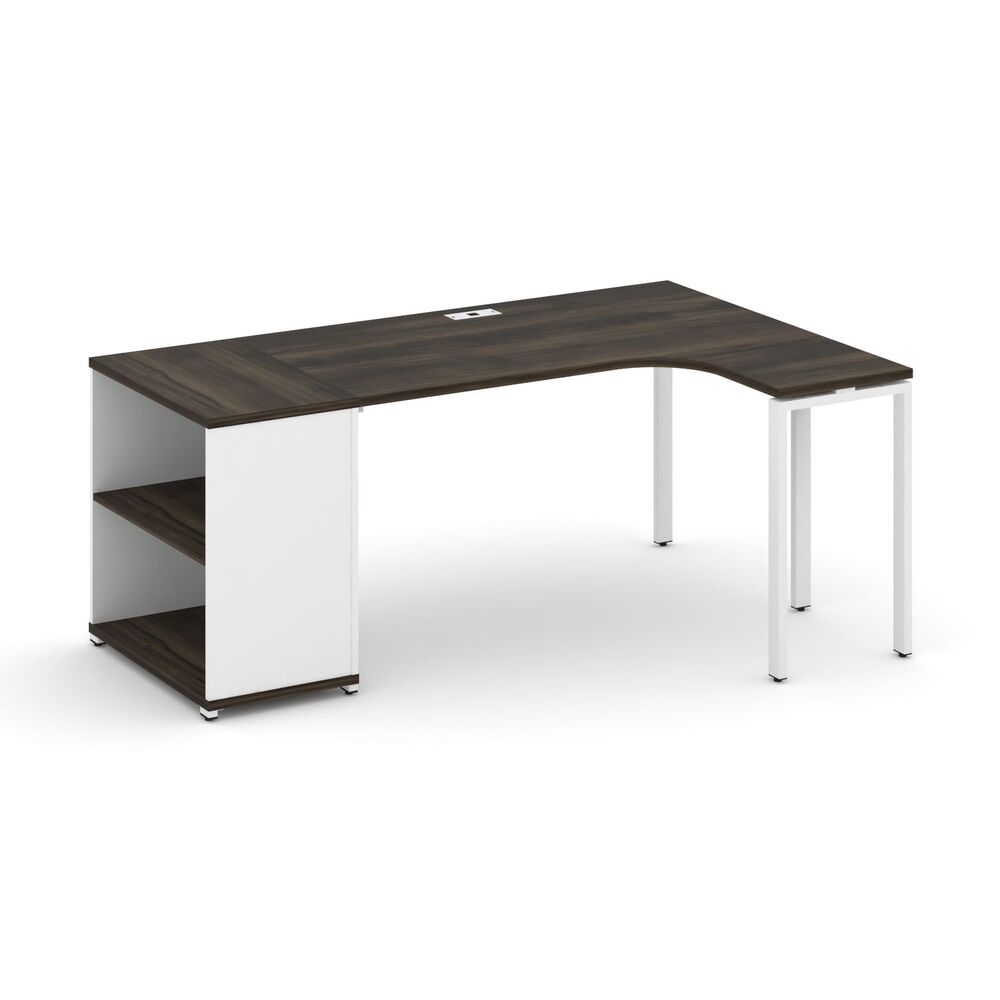 Стол эргономичный с опорным стеллажом правый