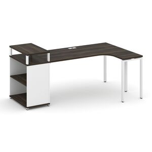 Стол эргономичный с опорным стеллажом с верхним горизонтом правый