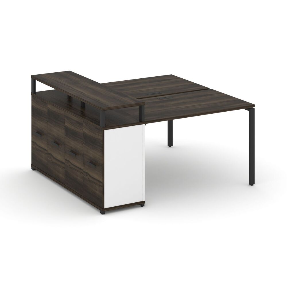 Рабочая станция с опорным распашным шкафом с верхним горизонтом