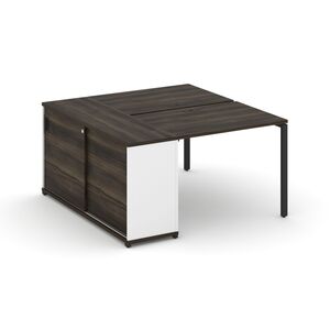 Рабочая станция с опорным шкафом купе