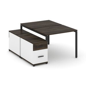 Рабочая станция на 2 места с двухсторонней опорной тумбой