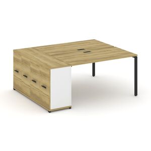 Рабочая станция с опорным распашным шкафом