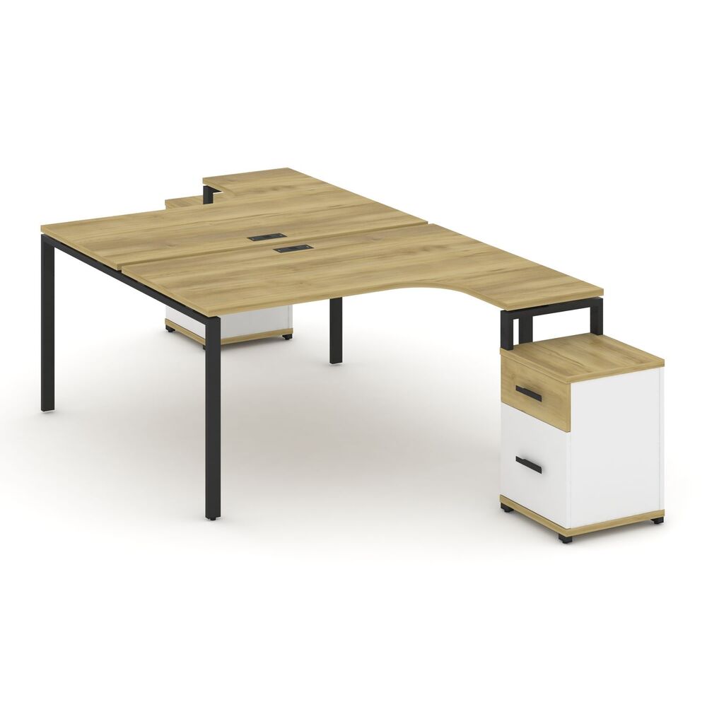 Рабочая станция с двумя опорными тумбами