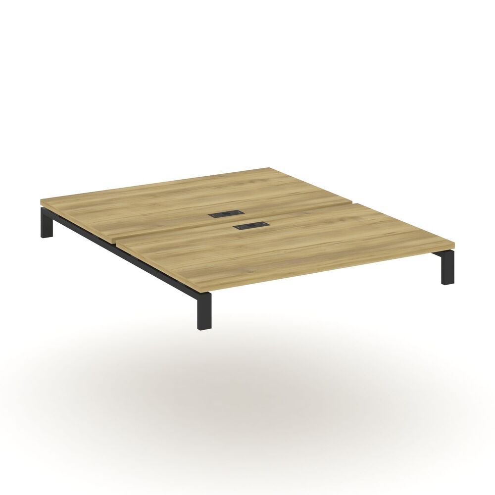 Двойной стол надставка на две опорные тумбы