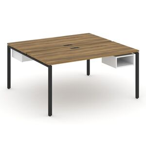 Рабочая станция двухсторонняя с подвесными тумбами на 2 места