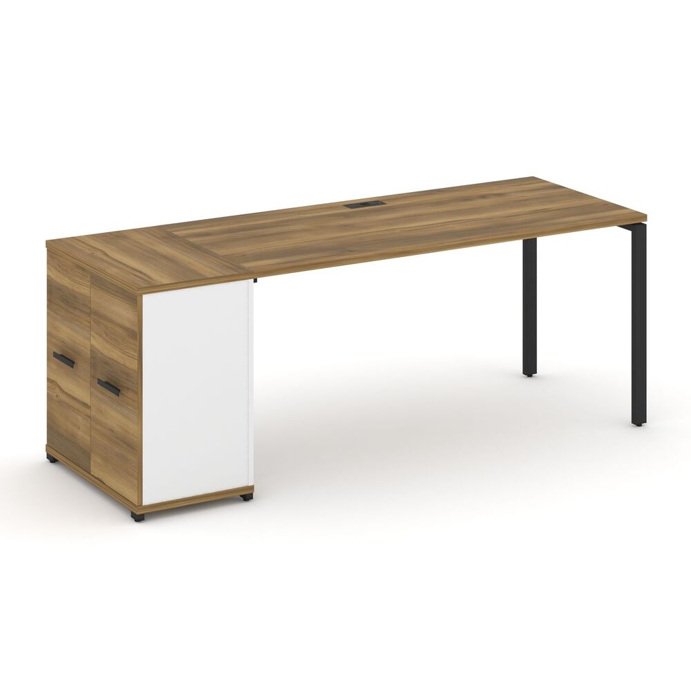 Стол рабочий с опорным распашным шкафом