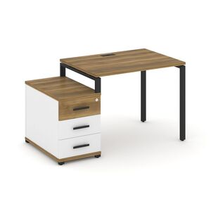 Стол письменный с одной опорной тумбой