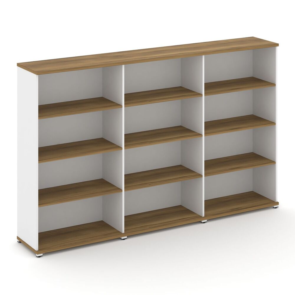 Стеллаж три широкие секции, 4 ниши