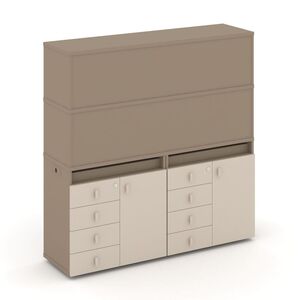 Набор №4. Тумба двойная+высокая надставка