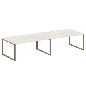 Переговорный стол (2 столешницы) на О-образном м/к