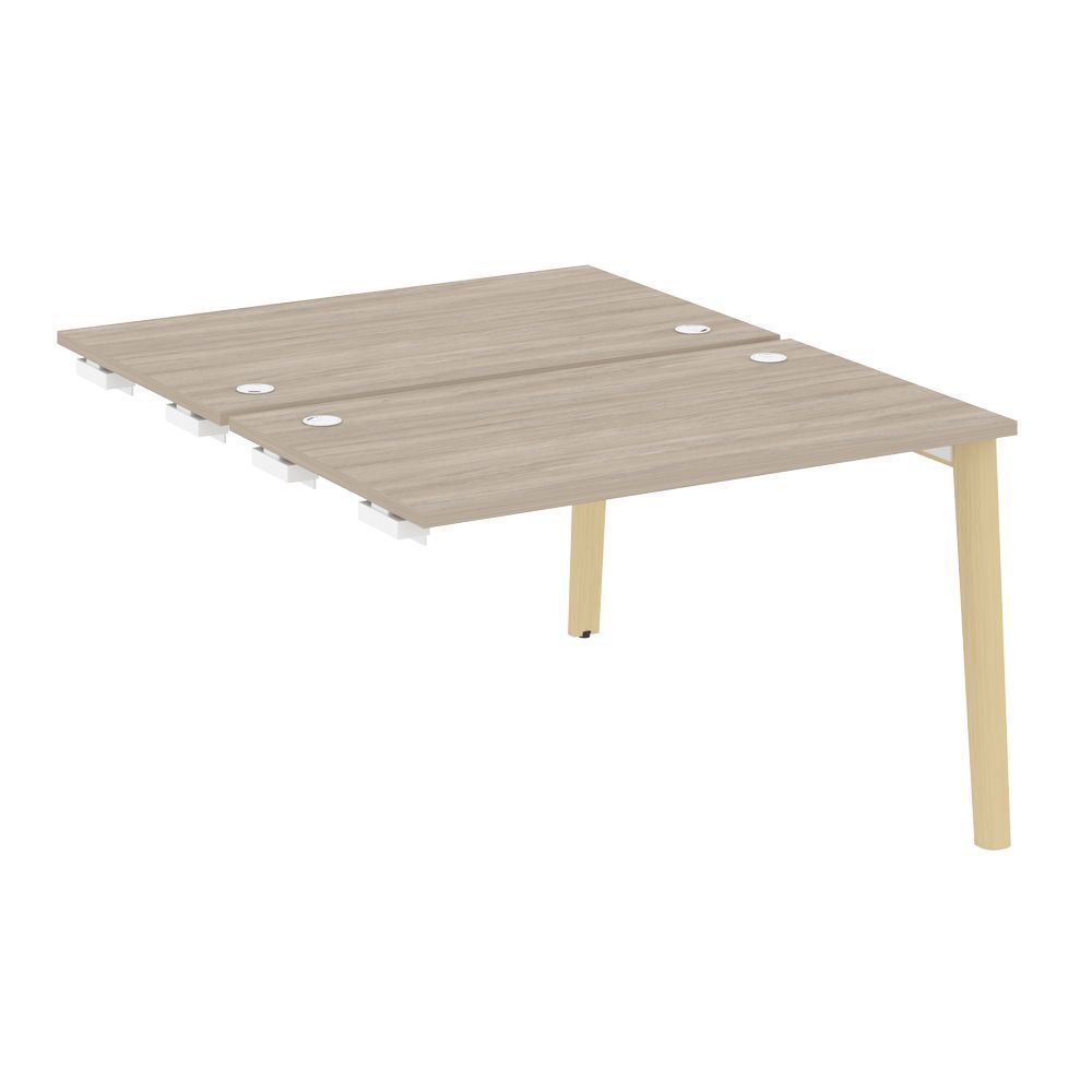 Стол-приставка двойной к опорным элементам (опоры - массив дерева)