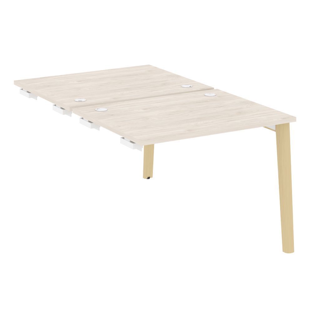 Стол-приставка двойной к опорным элементам (опоры - массив дерева)