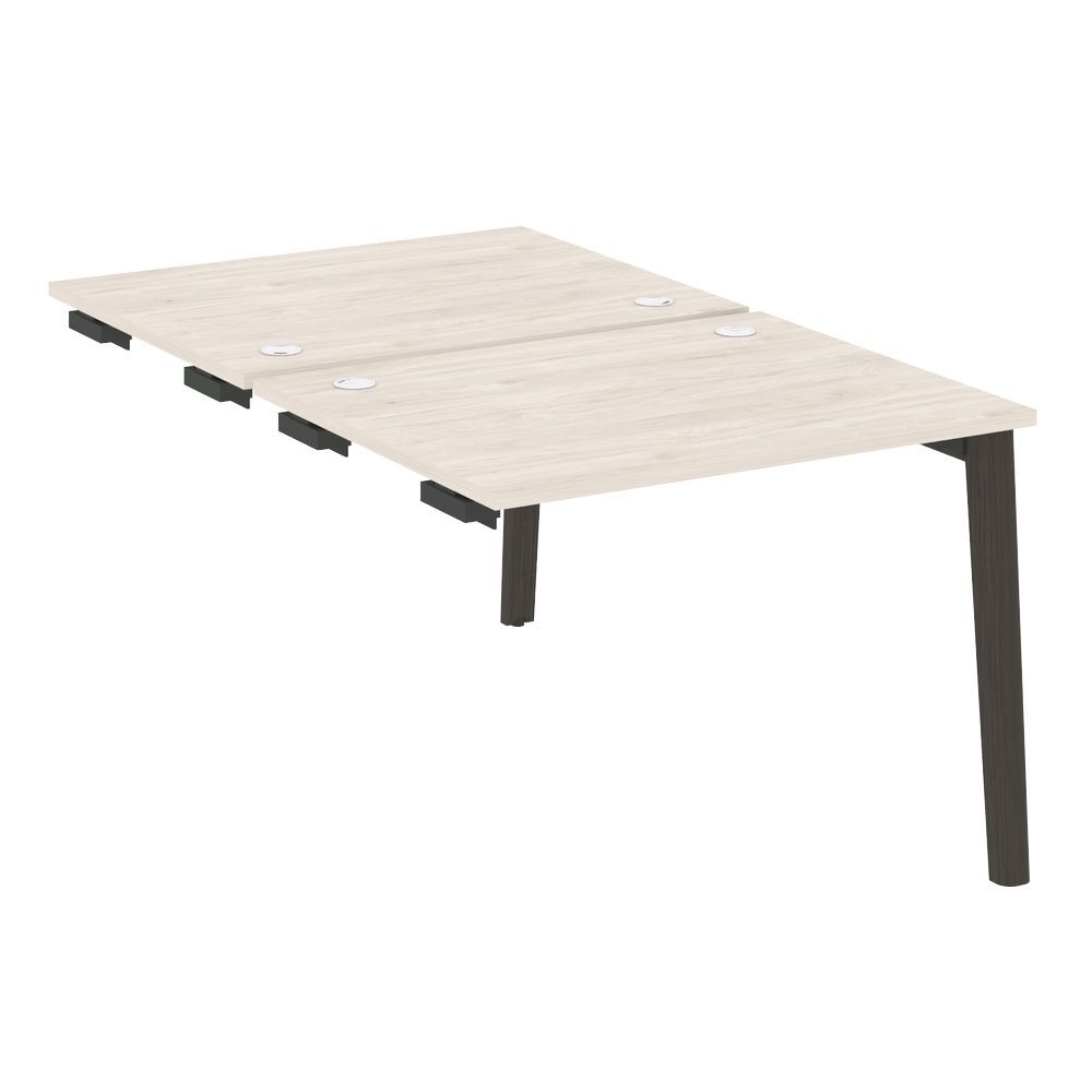 Стол-приставка двойной к опорным элементам (опоры - массив дерева)