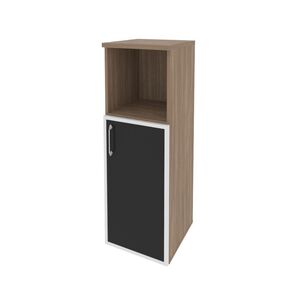 Шкаф средний узкий правый (стекло черное)