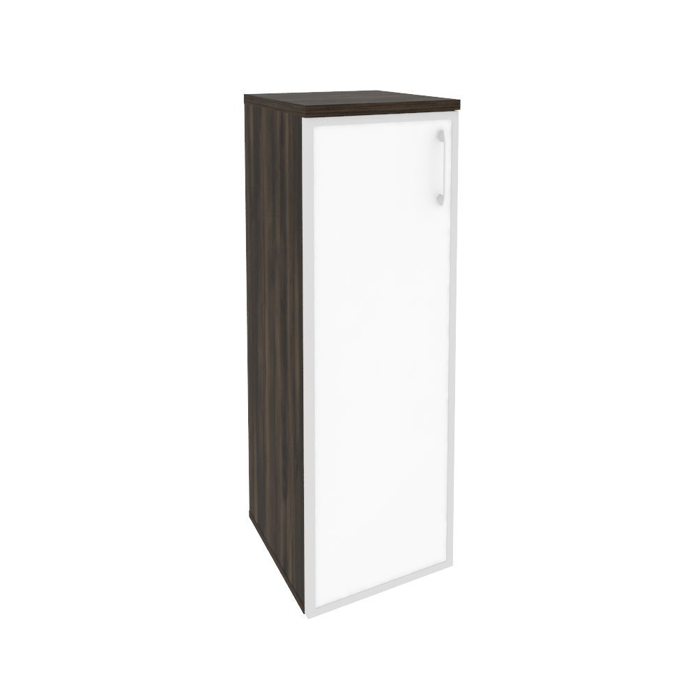 Шкаф средний узкий левый (стекло белое)