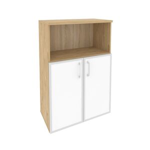 Шкаф средний широкий (стекло белое)