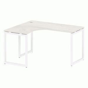 Стол криволинейный левый на О-образном м/к