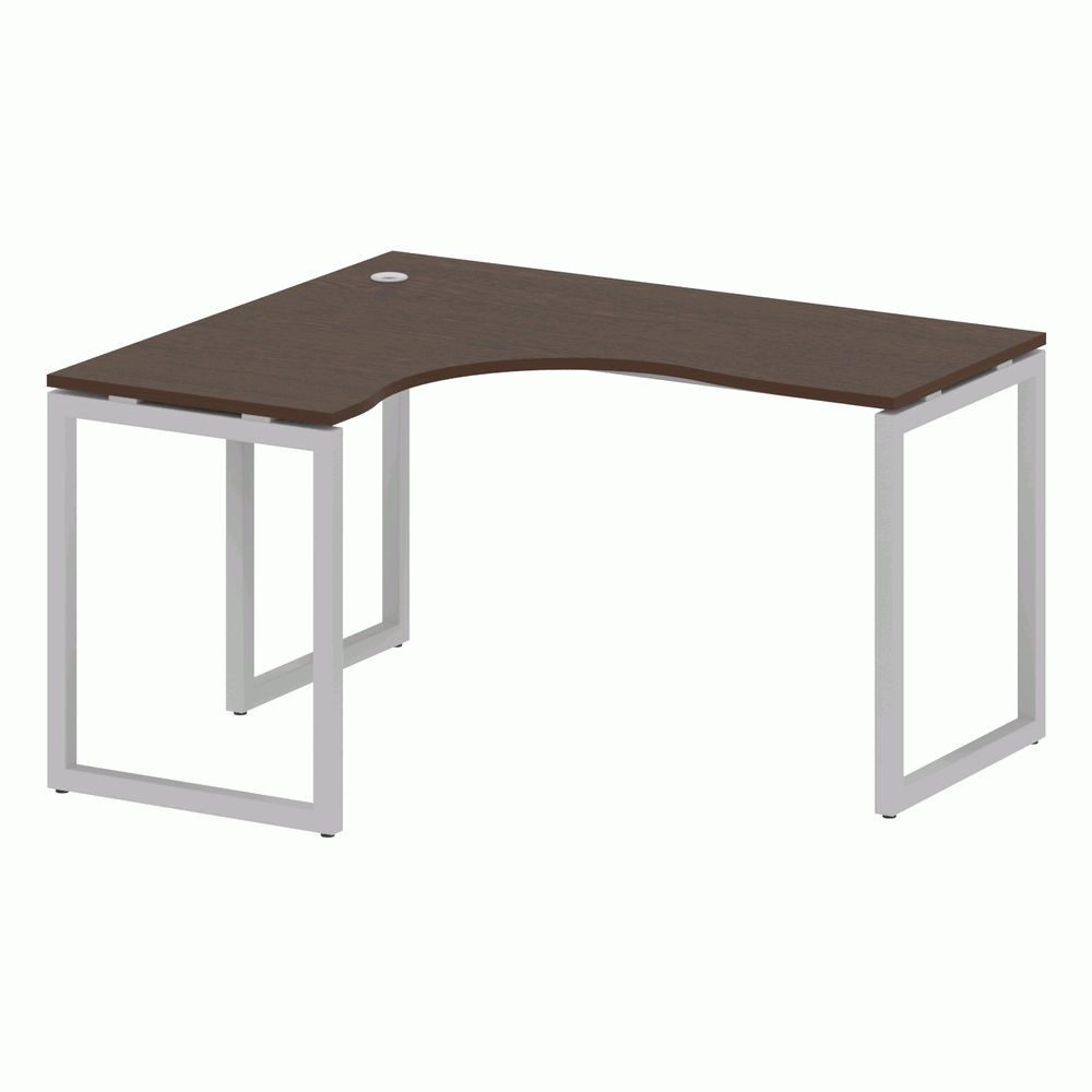 Стол криволинейный левый на О-образном м/к