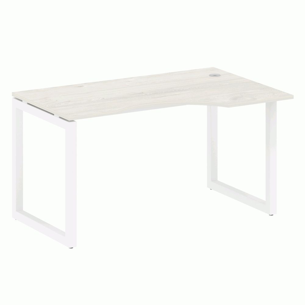 Стол криволинейный правый на О-образном м/к