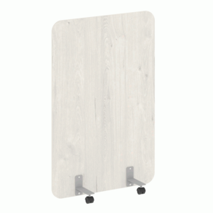 Перегородка на металлических опорах, на роликах