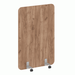 Перегородка на металлических опорах, на роликах