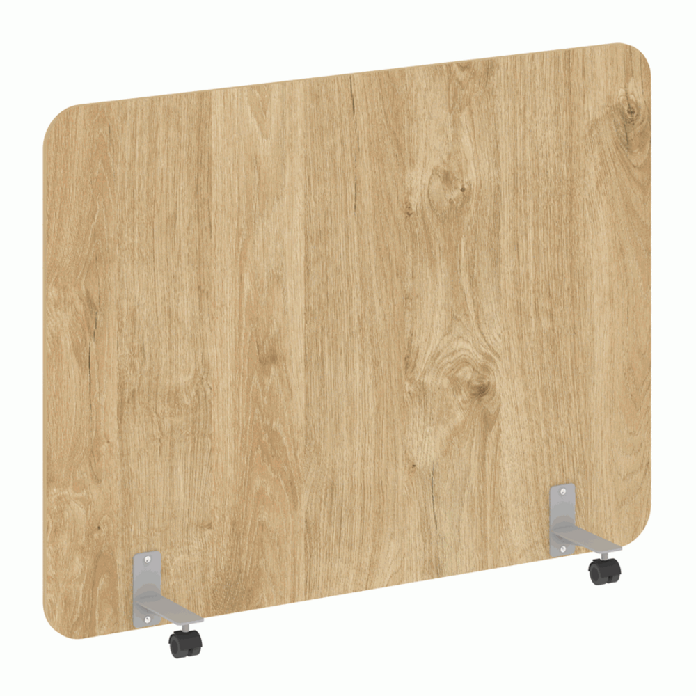 Перегородка на металлических опорах, на роликах