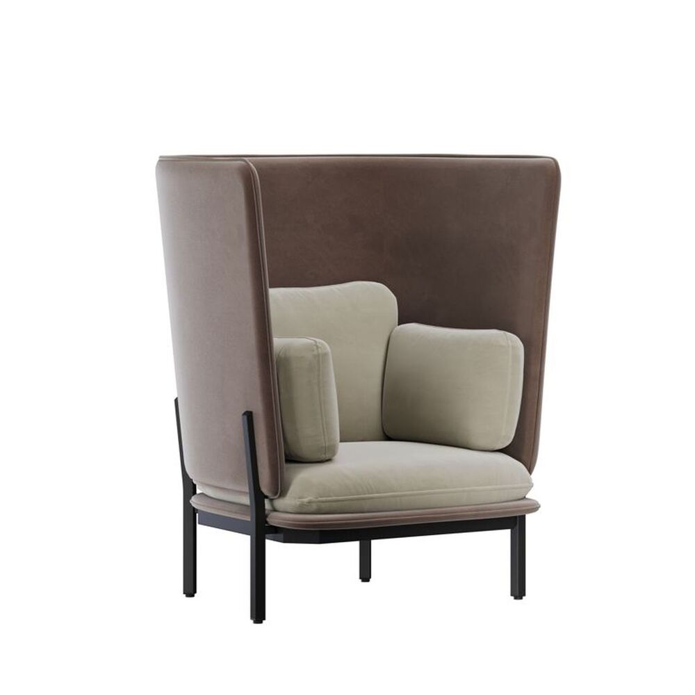 Диван одноместный с высокой спинкой