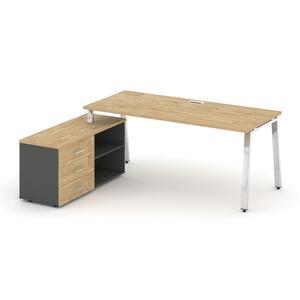 Style Project Direct Lux Стол письменный с греденцией левой